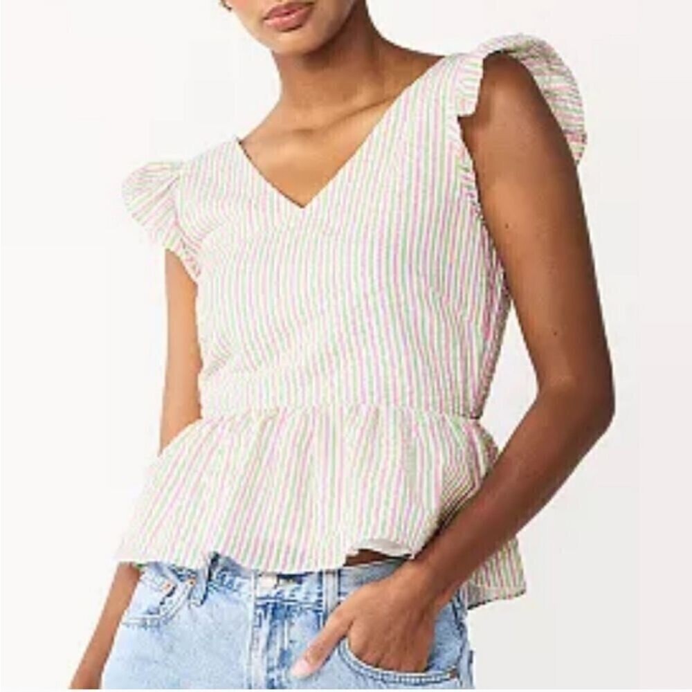 Draper James RSVP Seer Sucker Blouse
